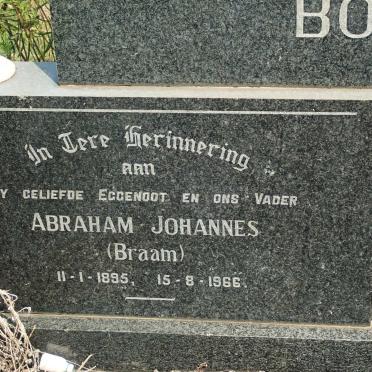 BOTHA Abraham Johannes 1895-1966 &amp; Maria Christina Cornelia OLIVIER 1903-1979