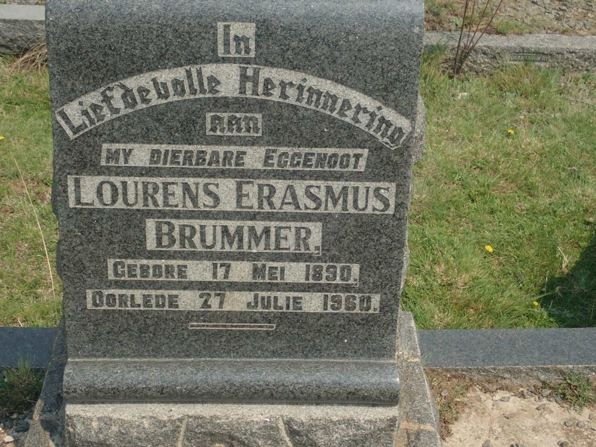 BRUMMER Lourens Erasmus 1890-1960