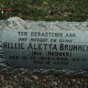 BRUMMER Nellie Aletta nee HEUSER 1903-1977