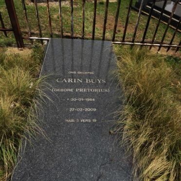 BUYS Carin nee PRETORIUS 1964-2009