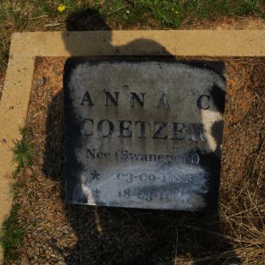 COETZER Anna C. nee SWANEPOEL 1928-1983