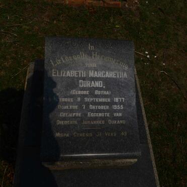 DURAND Elizabeth Margaretha nee BOTHA 1877-1955