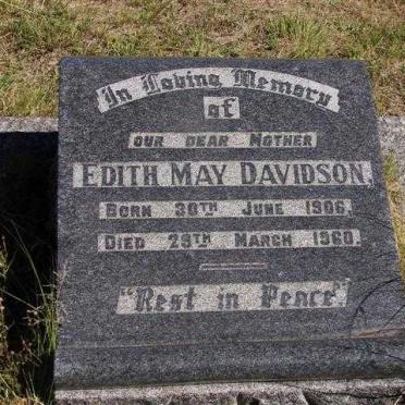 DAVIDSON Edith May 1906-1960