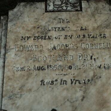 DRY Edward Jacobus Cornelus Scotland 1855-1936