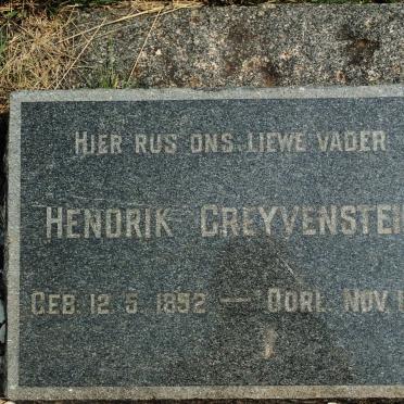 GREYVENSTEIN Hendrik 1852-1941