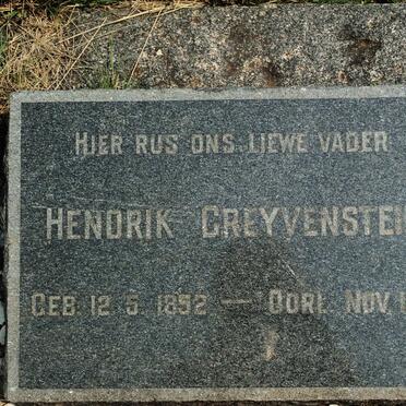 GREYVENSTEIN Hendrik 1852-1941
