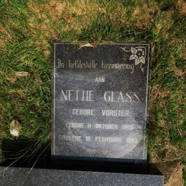 GLASS Nettie nee VORSTER 1905-1993