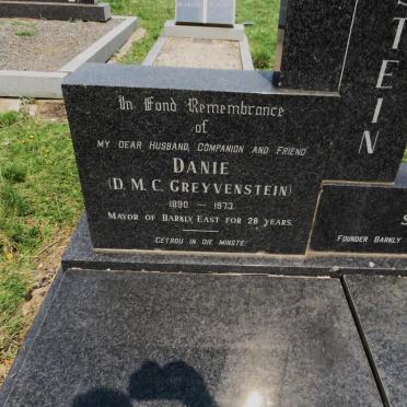 GREYVENSTEIN D.M.C. 1890-1973