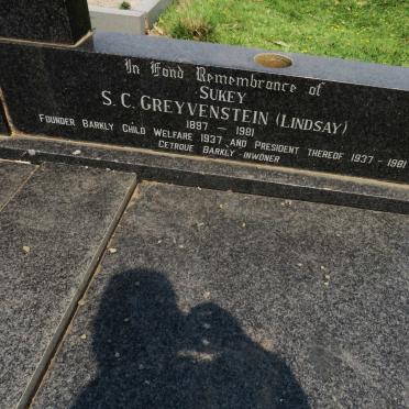 GREYVENSTEIN D.M.C. 1890-1973 &amp; S.C. LINDSAY 1897-1981 