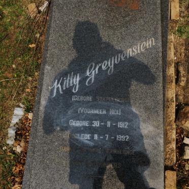 GREYVENSTEIN Kitty voorheen NEL nee STAPELBERG 1912-1992