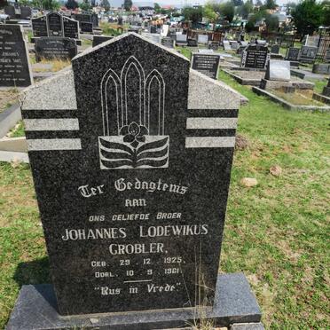 GROBLER Johannes Lodewikus 1925-1961