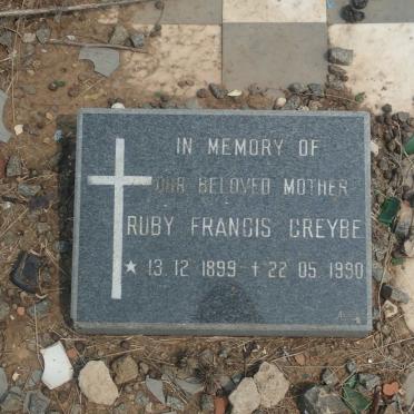 GREYBE Ruby Francis 1899-1990