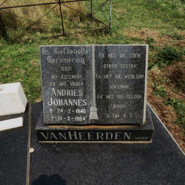 HEERDEN Andries Johannes, van 1940-1984
