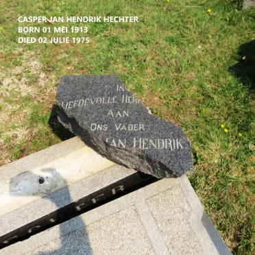 HECHTER Casper Jan Hendrik 1913-1975