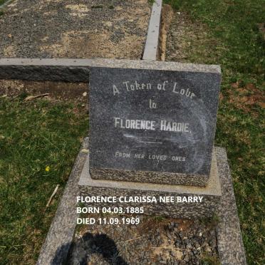 HARDIE Florence Clarissa nee BARRY 1885-1969