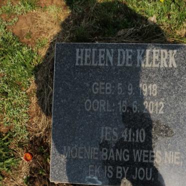 KLERK Helen, de 1918-2012