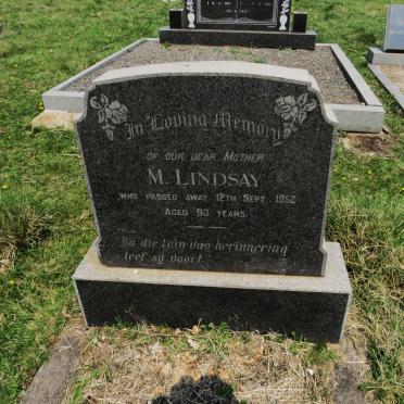LINDSAY M. -1952