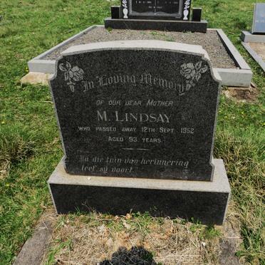 LINDSAY M. -1952