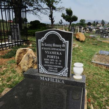 MAFILIKA Nyameka Portia 1975-2010