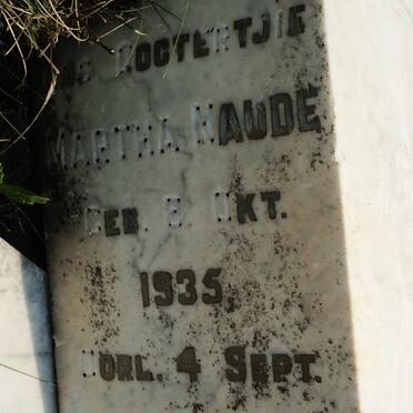 NAUDE Martha 1935-1937