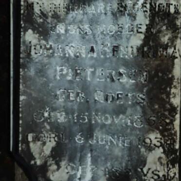 PIETERSEN Johanna Hendrina nee ROETS 1858-1934