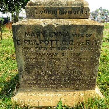 PHILPOTT Mary Emma -1891 :: PHILPOTT Mary Sophia -1891