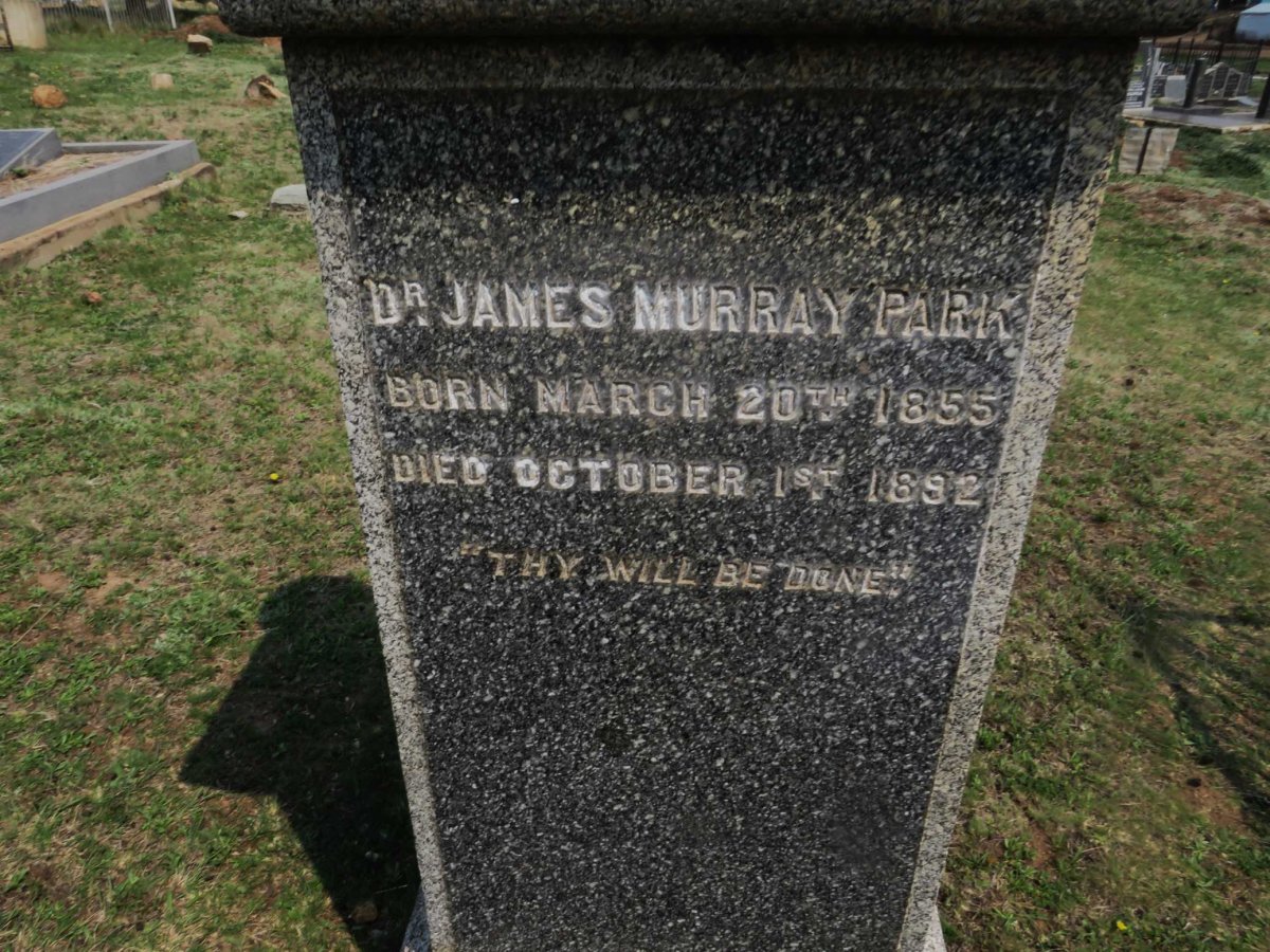 PARK James Murray 1855-1892