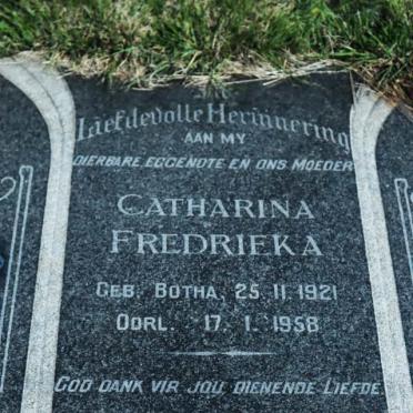 PIENAAR Catharina Fredrieka nee BOTHA 1921-1958