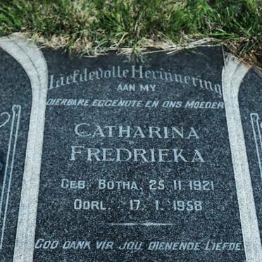 PIENAAR Catharina Fredrieka nee BOTHA 1921-1958