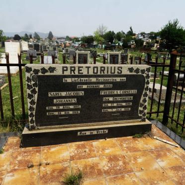 PRETORIUS Sarel Jacobus Johannes 1882-1960 &amp; Fredrica Cornelia GREYVENSTEIN 1890-1960