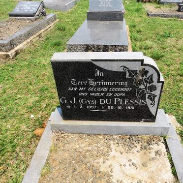 PLESSIS G.J., du 1897-1981