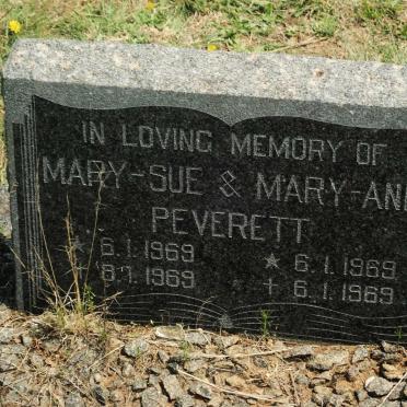 PEVERETT Mary-Sue 1969-1969 :: PEVERETT Mary-Ann 1969-1969