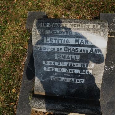 SMALL Letitia Mary 1899-1944