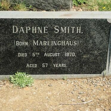 SMITH Daphne nee MARLINGHAUS -1970