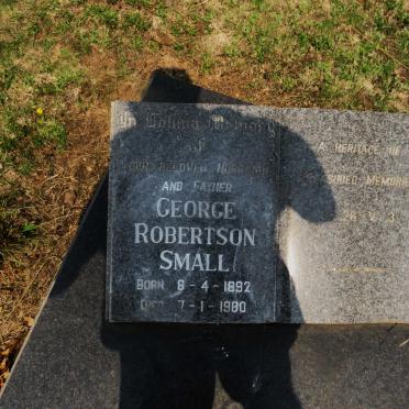 SMALL George Robertson 1892-1980