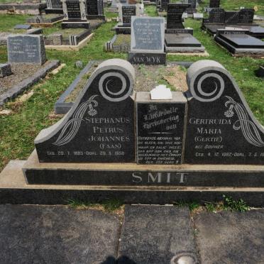 SMIT Stephanus Petrus Johannes 1883-1958 &amp; Gertruida Maria BOUWER 1882-1954