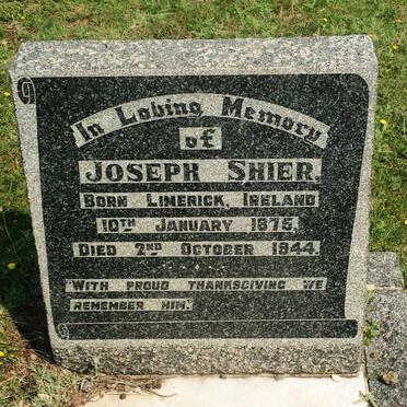 SHIER Joseph 1875-1944