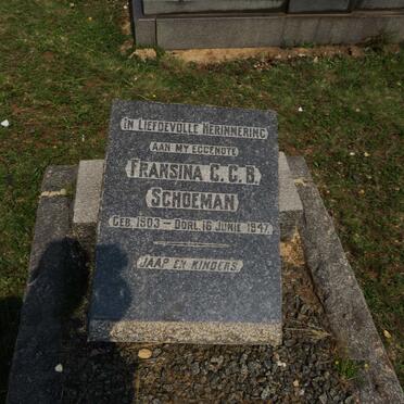 SCHOEMAN Fransina C.G.B. 1903-1947