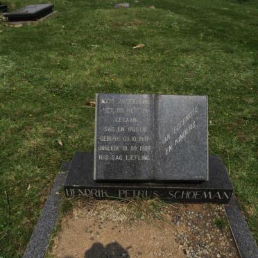 SCHOEMAN Hendrik Petrus 1937-1988