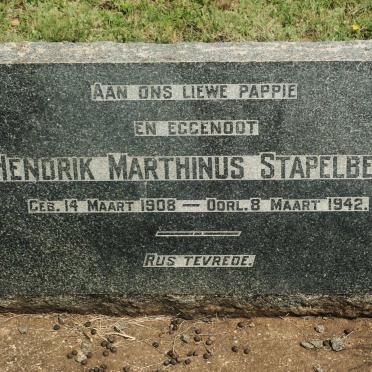 STAPELBERG Hendrik Marthinus 1908-1942