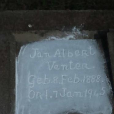 VENTER Jan Albert 1888-1945