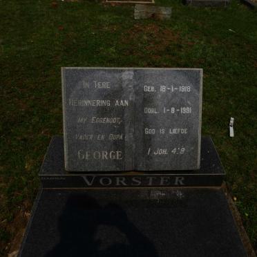 VORSTER George 1918-1991