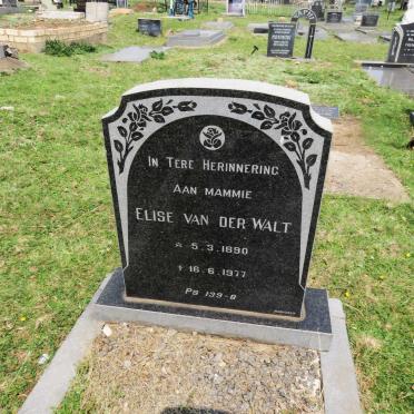 WALT Elise, van der 1890-1977