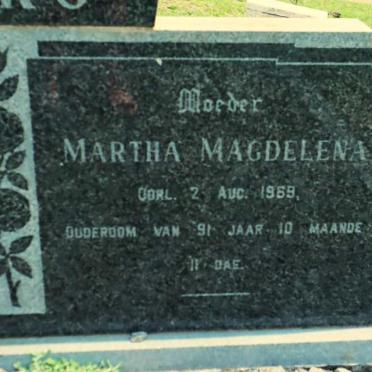WANNENBURG Abraham Daniel -1970 &amp; Martha Magdelena -1969
