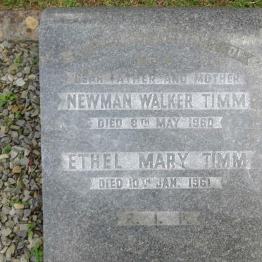 TIMM Newman Walker -1960 &amp; Ethel Mary -1961