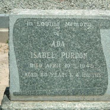 PURDON Ada Isabel -1945