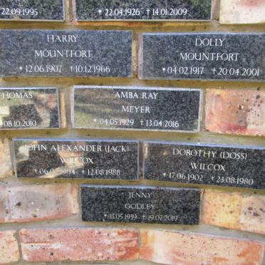 MOUNTFORT Harry 1907-1966 :: MOUNTFORT Dolly 1917-2001