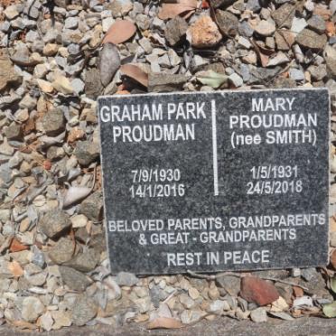 PROUDMAN Graham Park 1930-2016 &amp; Mary SMITH 1931-2018