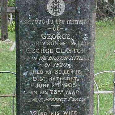 CLAYTON George -1905
