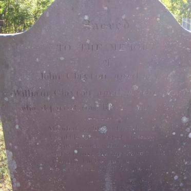 CLAYTON John -1852 :: CLAYTON William -1852